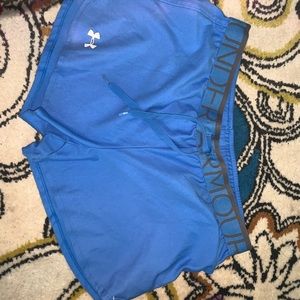 Blue UA shorts